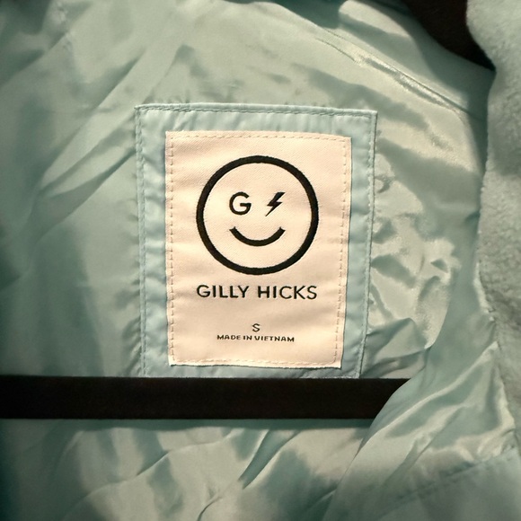 Hollister Gilly Hicks Convertible Multiway Sky Blue Puffer Jacket - Size Small - Picture 4 of 15